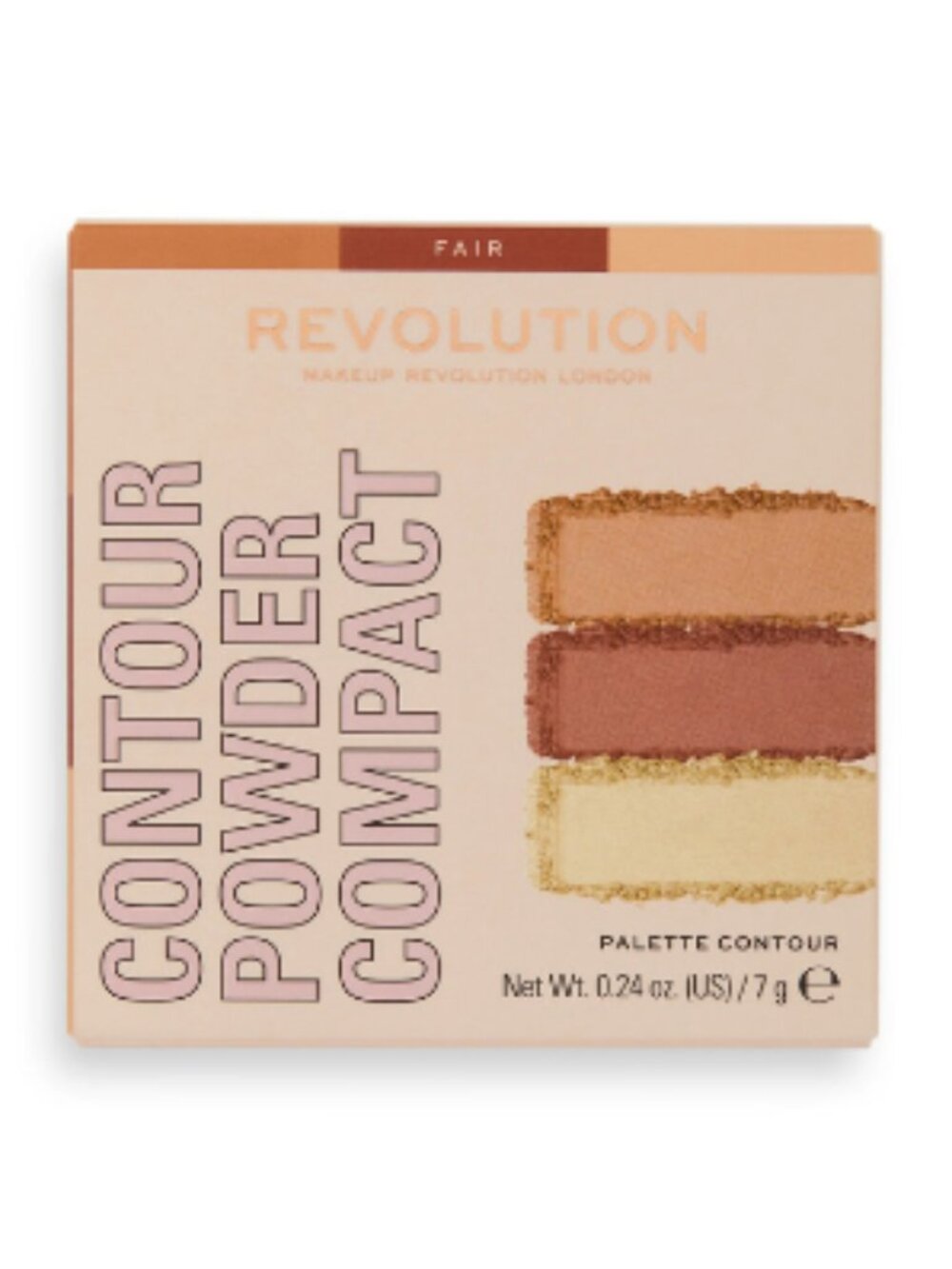 Makeup Revolution Fair Contour Powder Compact Palette Sculpt Kit 7g New